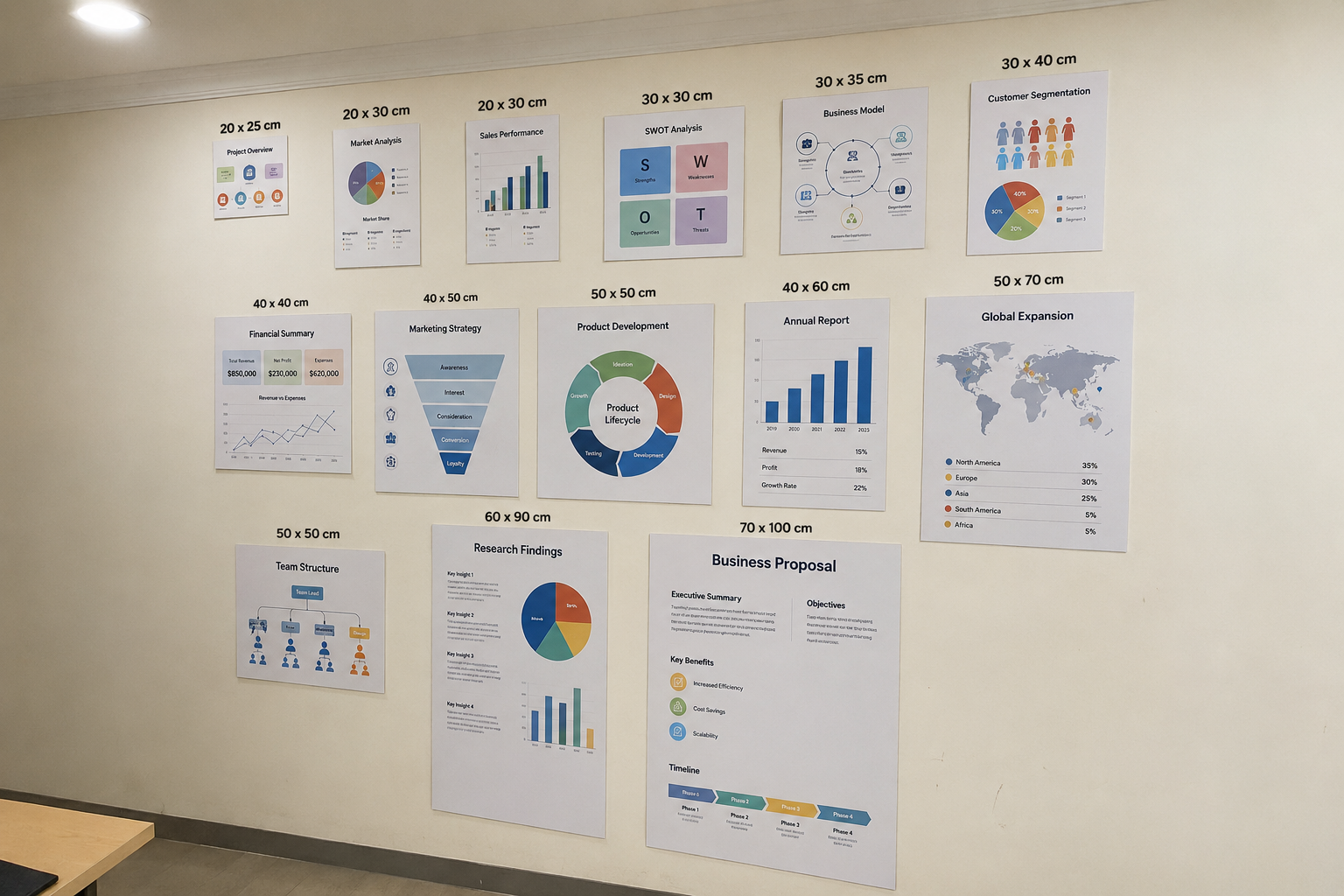 Printed posters
